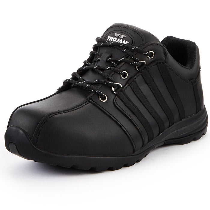 Hazkit - TROJAN Hector Black S1P Anti-static Oil Resistant Safety Trainers - TROJAN