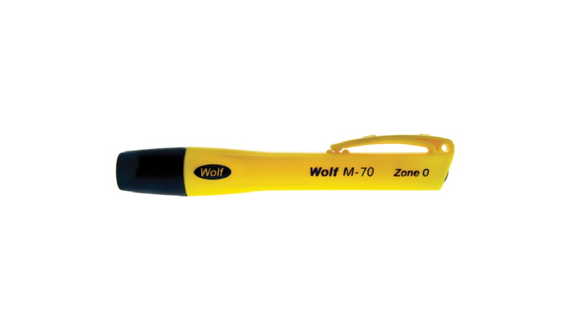 Hazkit - Ultra Mini Wolf ATEX Safety Torch - Hand held or helmet mountable- Intrinsically Safe - Wolf Safety Lamps