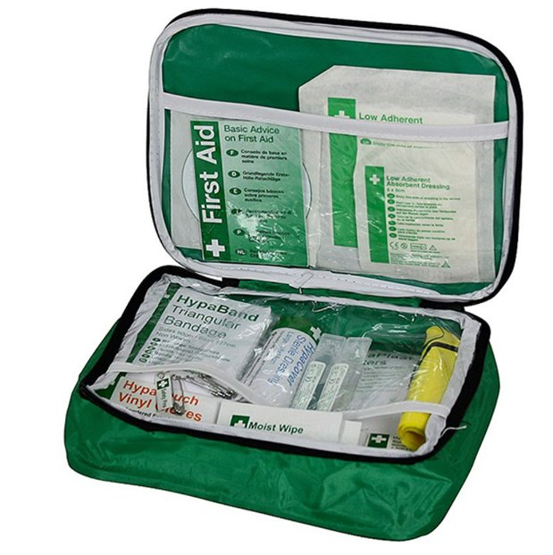 Hazkit - Vehicle First Aid Kit HSE Compliant - Glove box size Nylon Case - Ideal for Van or Car - Evolution