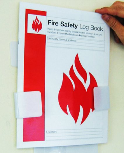 Hazkit - Wall Mount for Company Fire Log Book - HSE Compliant - Hazkit