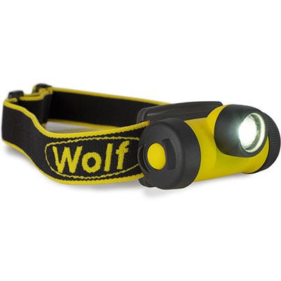 Hazkit - Wolf ZONE 0 Mini Head Torch HT - 400Z0 - ATEX Intrinsically Safe - Lightweight - Wolf Safety Lamps