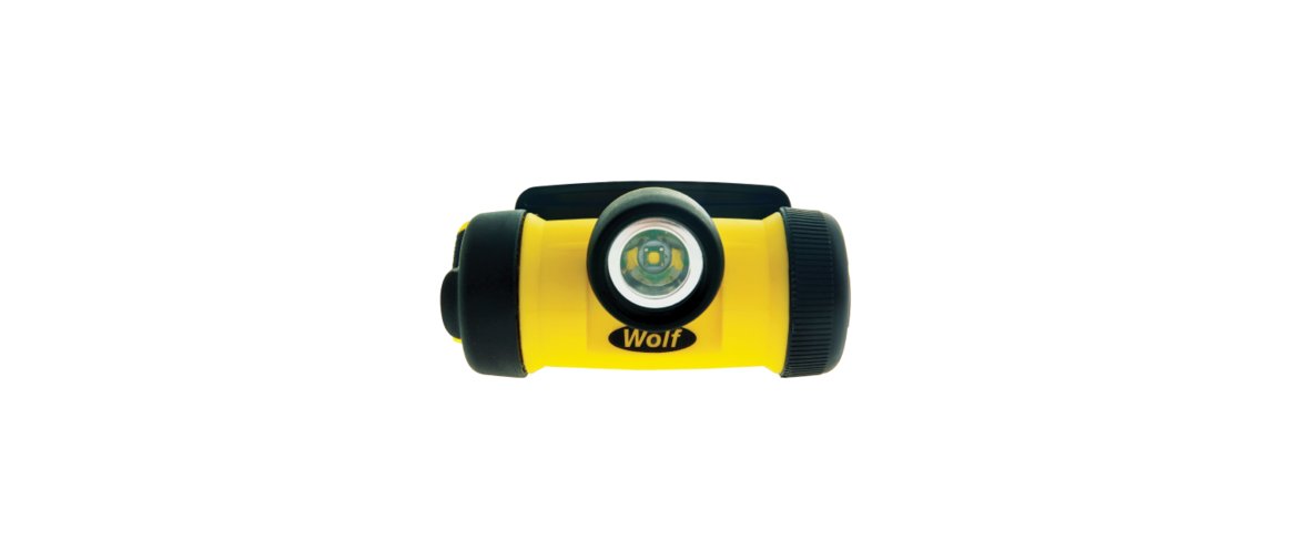 Hazkit - Wolf ZONE 0 Mini Head Torch HT-400Z0 - ATEX Intrinsically Safe - Lightweight - Wolf Safety Lamps