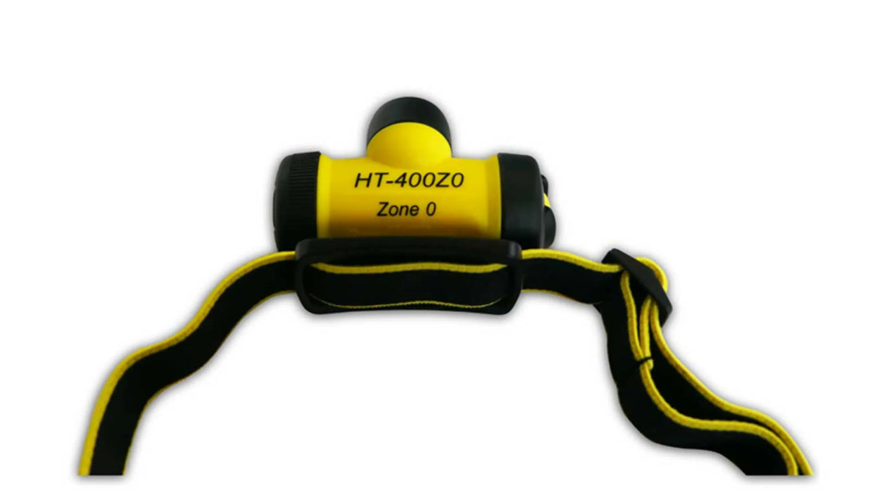 Hazkit - Wolf ZONE 0 Mini Head Torch HT-400Z0 - ATEX Intrinsically Safe - Lightweight - Wolf Safety Lamps