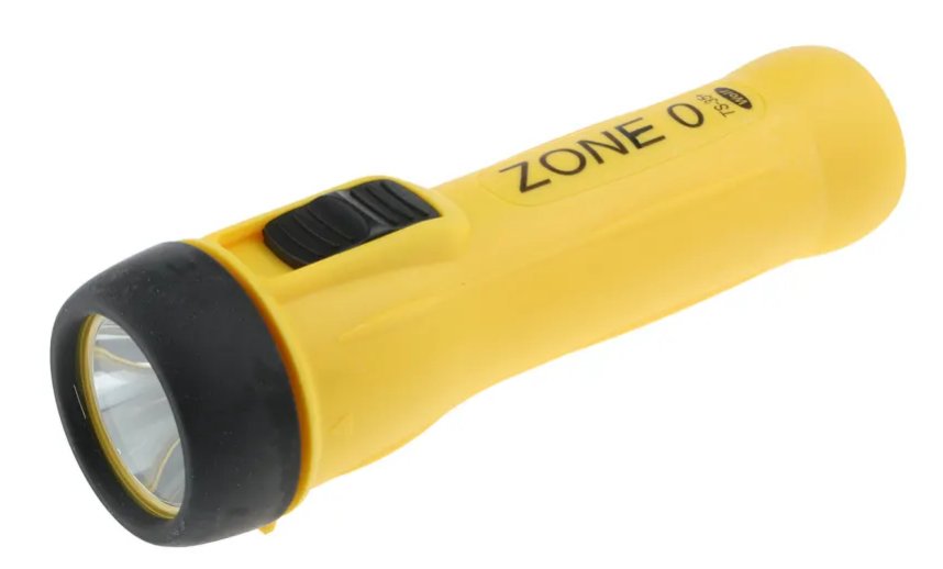Hazkit - Zone 0 Wolf TS - 35+ LED Armoured ATEX Hand Held Safety Torch - Intrinsically Safe - Wolf Safety Lamps